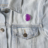 Qatar Round Icon-vlag Ronde Button 3,2 Cm (In situ)