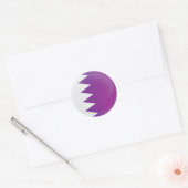 Qatar Round Icon-vlag Ronde Sticker (Envelop)