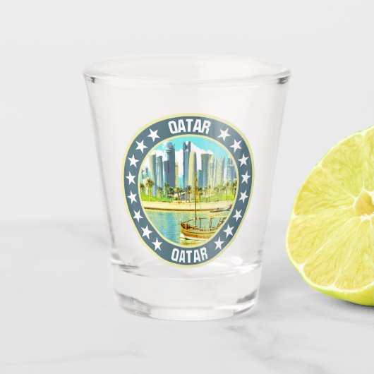 Qatar Shot Glas (Voorkant)