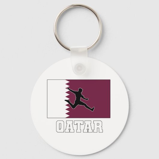 Qatar Soccer Football Nationaal Team Sleutelhanger (Voorkant)