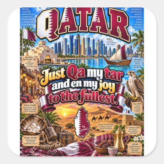 Qatar sticker (Voorkant)