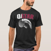 Qatar Table Tennis Qatari Ping Pong Supporter Spo T-shirt (Voorkant)