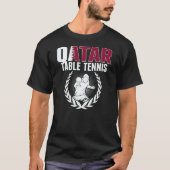 Qatar Table Tennis   Qatari Ping Pong Team Support T-shirt (Voorkant)