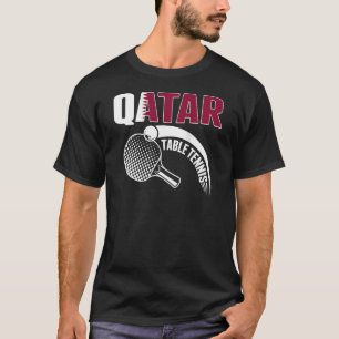 Qatar Table Tennis Qatari Ping Supporter Spo T-shirt