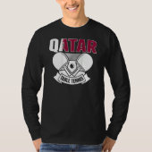 Qatar Table Tennis   Support Qatari Ping Pong Team T-shirt (Voorkant)