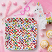 Qatar Tournament 2022 32 Hearts Country Flags Papieren Bordje (Feest)