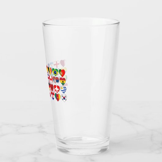 Qatar Tournament 32 Landvlaggen Glas (Links)