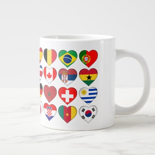 Qatar Tournament 32 Landvlaggen Grote Koffiekop (Rechts)