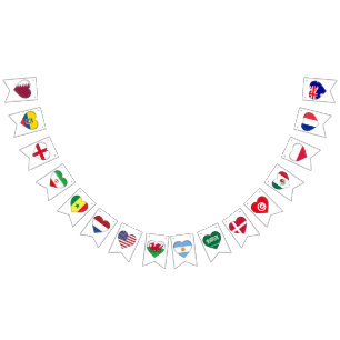 Qatar Tournament Country Flags Group A,B,C,D Vlaggetjes