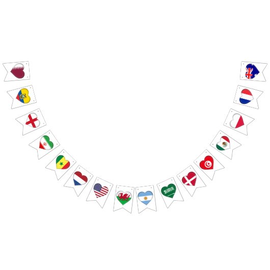 Qatar Tournament Country Flags Group A,B,C,D Vlaggetjes (Alle)