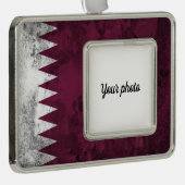 Qatar Verzilverd Omlijst Ornament (Rechts)