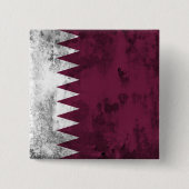 Qatar Vierkante Button 5,1 Cm (Voorkant)