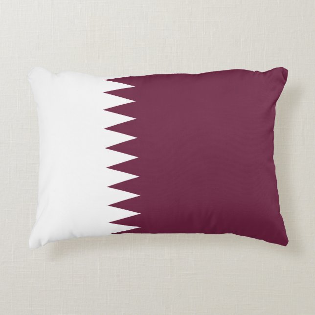 Qatar-vlag Accent Kussen (Voorkant)