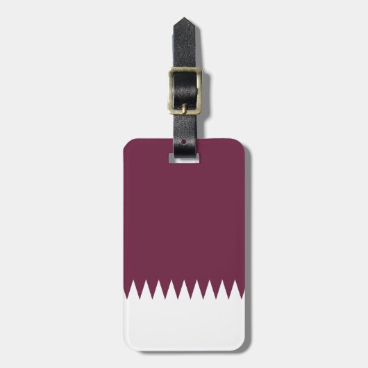 Qatar-vlag Bagagelabel (Voorkant verticaal)