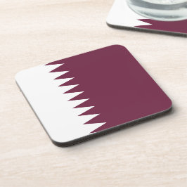 Qatar-vlag Bier Onderzetter