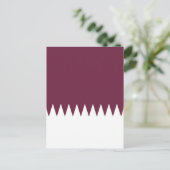 Qatar-vlag Briefkaart (Staand voorkant)