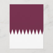 Qatar-vlag Briefkaart (Voorkant)