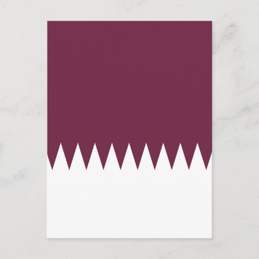 Qatar-vlag Briefkaart (Voorkant)
