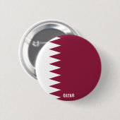 Qatar Vlag Cute Patriottische Knop Ronde Button 5,7 Cm (Voorkant /achterkant)