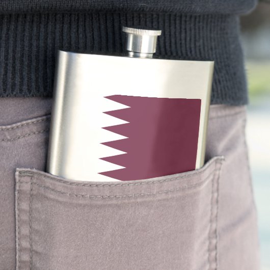 Qatar-vlag Flacon (Voorbeeld)