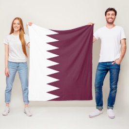 Qatar-vlag Fleece Deken