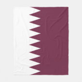 Qatar-vlag Fleece Deken (Voorkant)