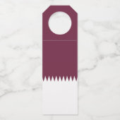 Qatar-vlag Flessenhanger (Achterkant)