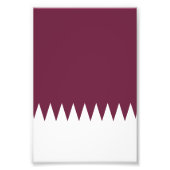 Qatar-vlag Foto Afdruk (Voorkant)