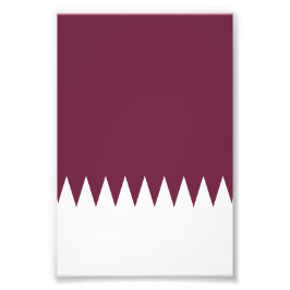 Qatar-vlag Foto Afdruk