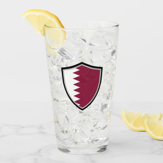 Qatar-vlag Glas (Voorkant ijs)