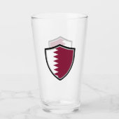 Qatar-vlag Glas (Voorkant)
