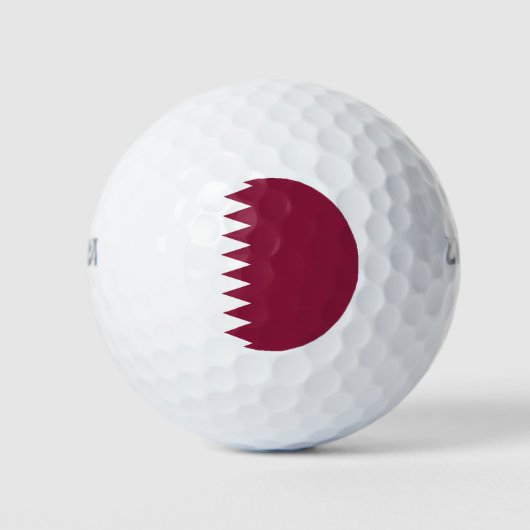 Qatar-vlag Golfballen (Voorkant)