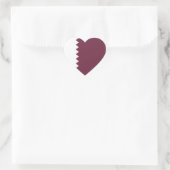 Qatar Vlag Hart Sticker (Tas)