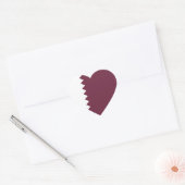 Qatar Vlag Hart Sticker (Envelop)