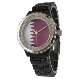 Qatar-vlag Horloge