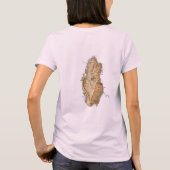 Qatar Vlag + Kaart + Tekst T-shirt (Achterkant)