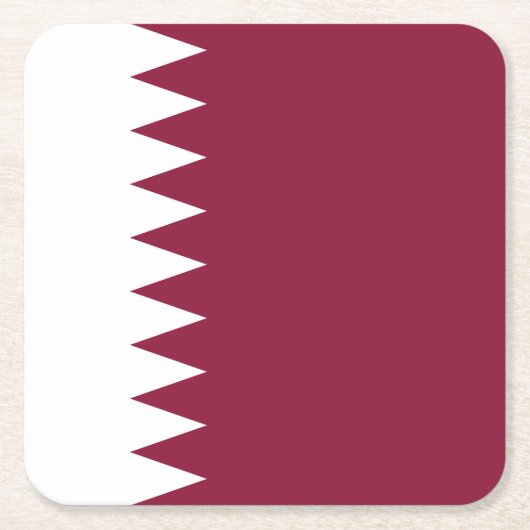 Qatar-vlag Kartonnen Onderzetters (Voorkant)