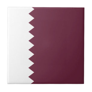 Qatar Vlag Keramische Tegels Tegeltje