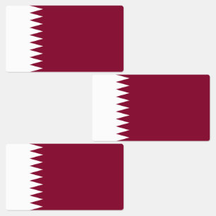 Qatar-vlag Labels