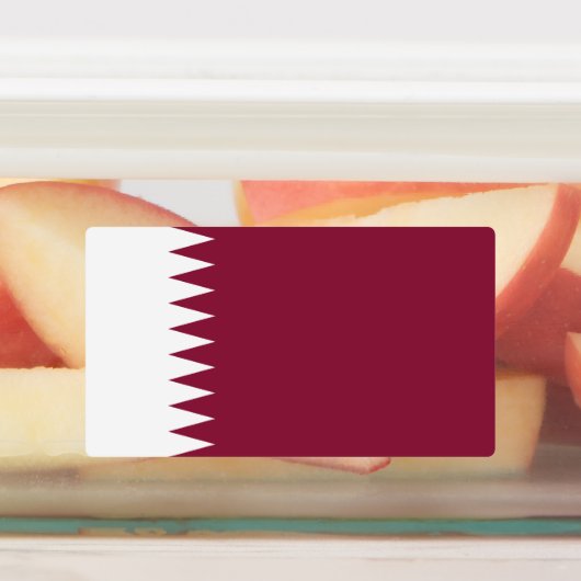 Qatar-vlag Labels (Aangebracht)