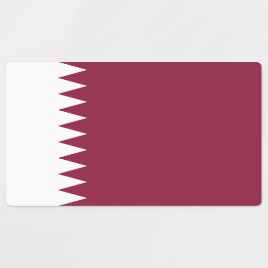 Qatar-vlag Labels (Design 2)
