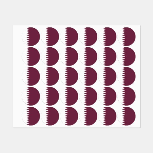 Qatar-vlag Labels (Vel)