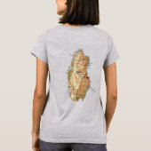 Qatar Vlag + Landkaart T-Shirt (Achterkant)
