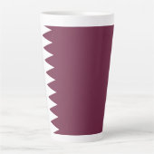 Qatar-vlag Latte Mok (Voorkant)
