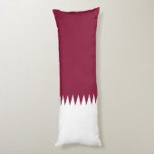 Qatar-vlag Lichaamskussen (Achterkant (Verticaal))
