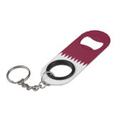 Qatar-vlag Mini Flessenopener (Voorkant Gekanteld)
