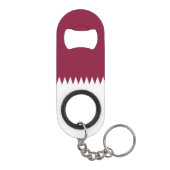 Qatar-vlag Mini Flessenopener (Achterkant)