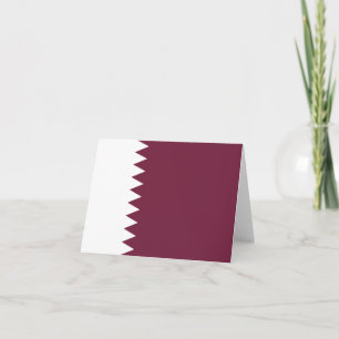 Qatar Vlag Notitiekaart