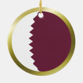 Qatar Vlag Ornament (Achterkant)