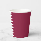 Qatar-vlag Papieren Bekers (Links)